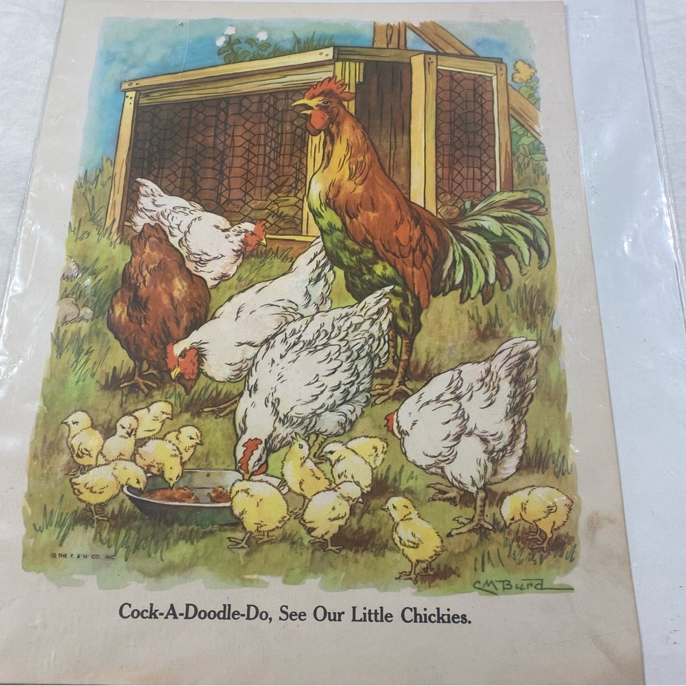 Colorful Farm Animal Art Print
